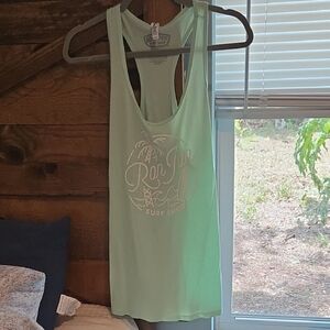 Ron Jon Green Backless Sleeveless Tank Top